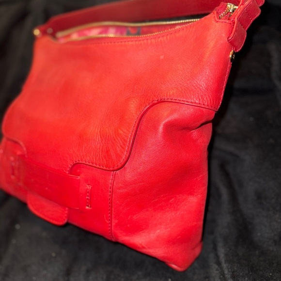 Kate Spade VINTAGE RED BUCKET Tote SATCHEL HOBO TOTE PURSE ORIGINAL - Picture 11 of 16